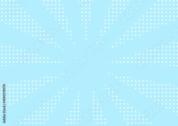 Obraz 背景　ドット柄と集中線　水色