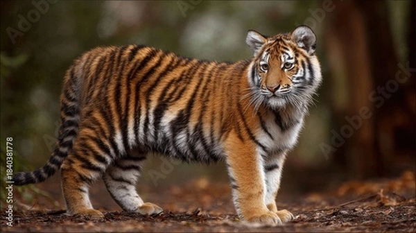 Fototapeta Bengal Tiger Cub in Forest