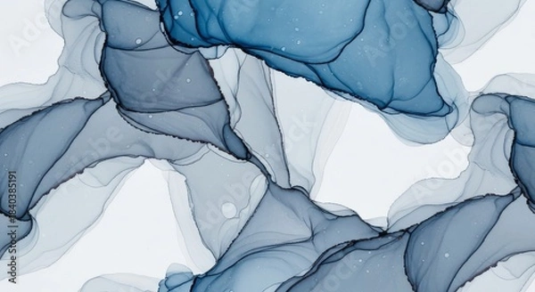 Obraz Seamless Flowing Marble Ink Abstract Background