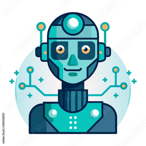 Obraz robot vector illustration