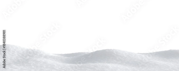 Obraz white snow isolated on transparent