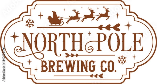 Obraz Farmhouse Christmas Sign SVG