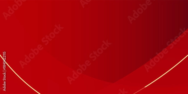 Obraz Modern red abstract background with golden line elements abstract modern simple
