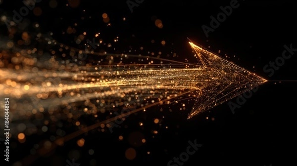 Obraz Glowing arrow digital illustration