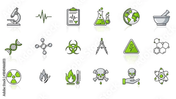 Obraz ecology icons set