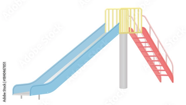 Obraz ちょっと斜めから見た滑り台