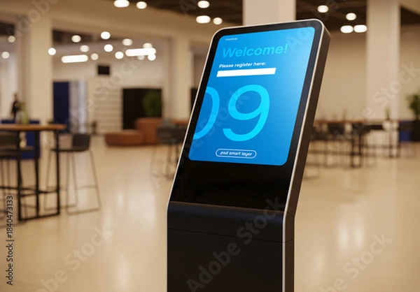 Obraz A digital registration or information display mount