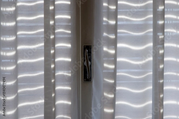 Obraz wavy curtain in a window