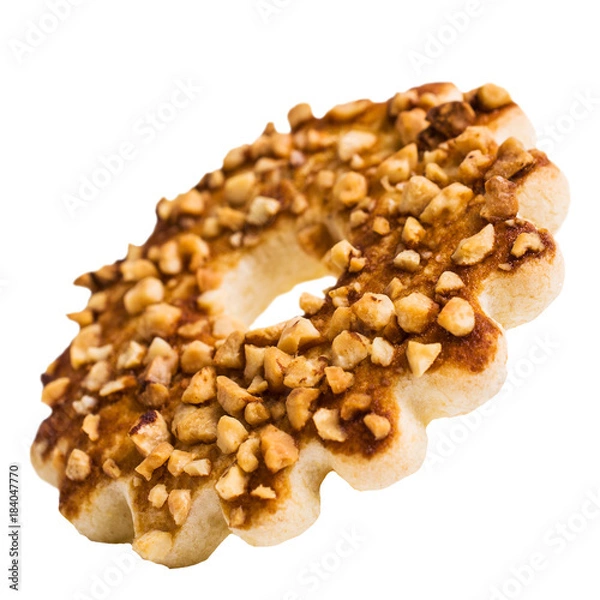 Obraz Round cookies with nuts