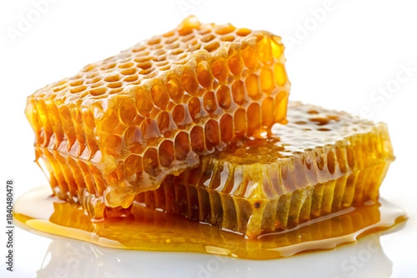 Obraz honeycomb on white background