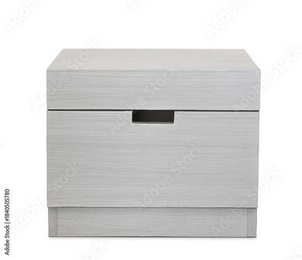 Obraz Modern gray wooden nightstand