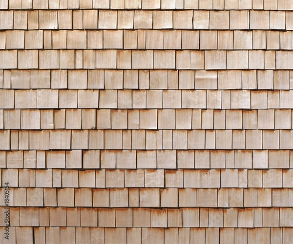 Obraz Hausfassade aus Holzschindeln