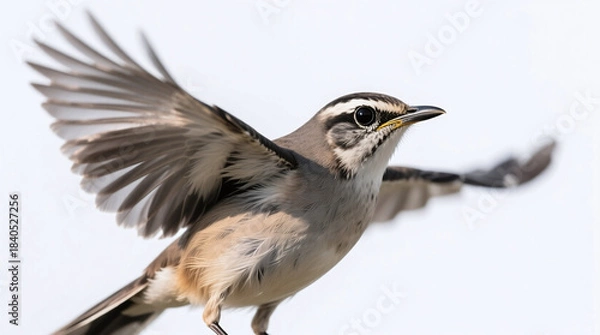 Fototapeta mockingbird isolated on white background