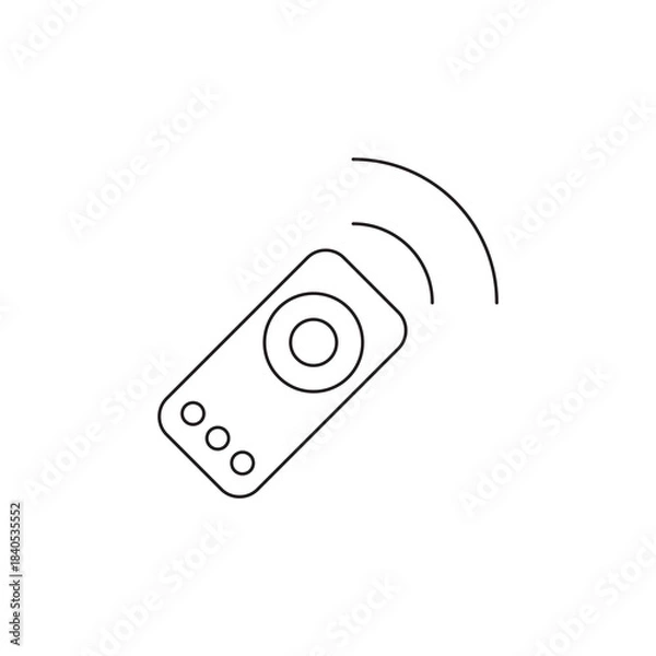 Obraz Outline Wireless Remote Control Device Symbol