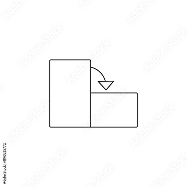 Obraz Outline Download Arrow Transfer Data Interface Icon