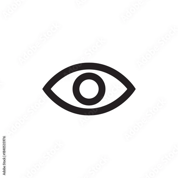 Obraz Glyph Eye Icon Indicating View Mode Visibility