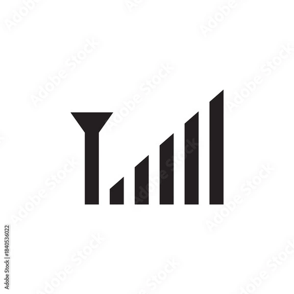 Obraz Strong Solid Signal Bars for Digital Network