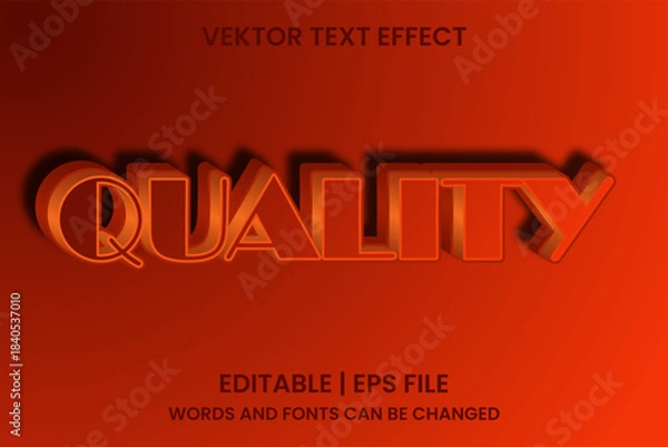 Obraz 3D quality text effects that can be edited
