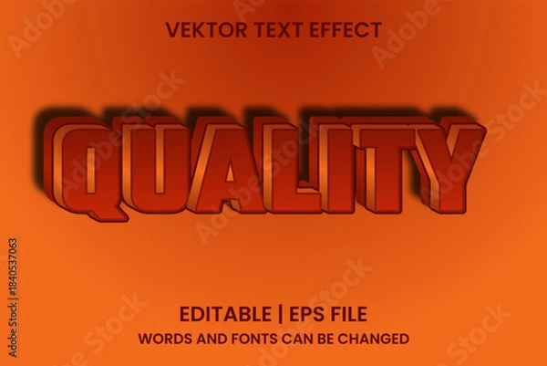Obraz 3D quality text effects that can be edited

