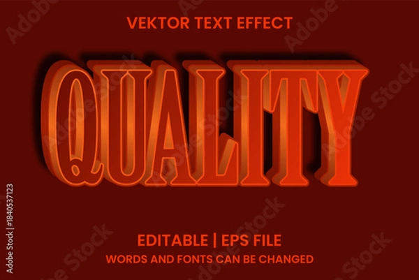Obraz 3D quality text effects that can be edited
