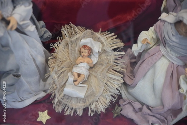Obraz Santons de la crèche de Noël