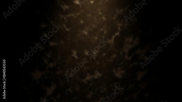 Fototapeta Dramatic abstract background featuring dark brown and black textured shapes resembling natural wood grain or stone formations with subtle lighting