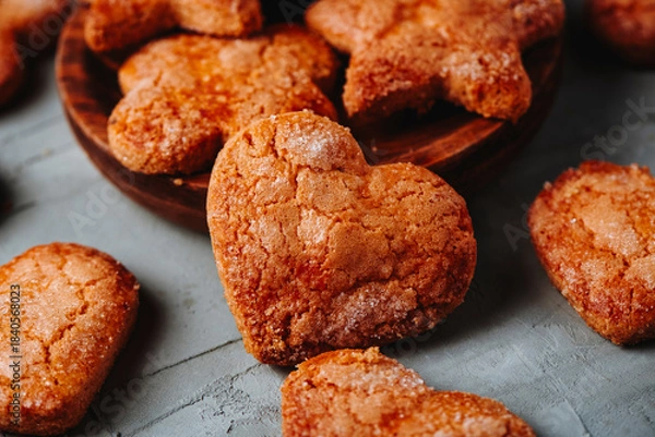 Obraz some coquetes de sagi on a gray table