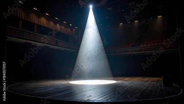 Obraz spotlight on stage