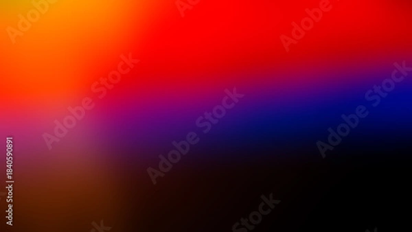 Obraz Abstract blurred background, gradient blue, red, purple, black.