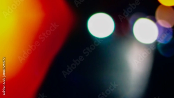 Obraz Abstract blurred background, gradient orange, red, light, black.