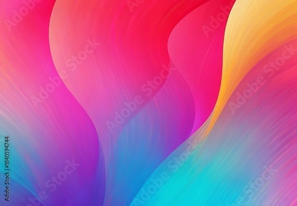 Obraz Abstract Radiant Optical Gradient Wallpaper Backdrop with Serene Soft-edged Organic Waves