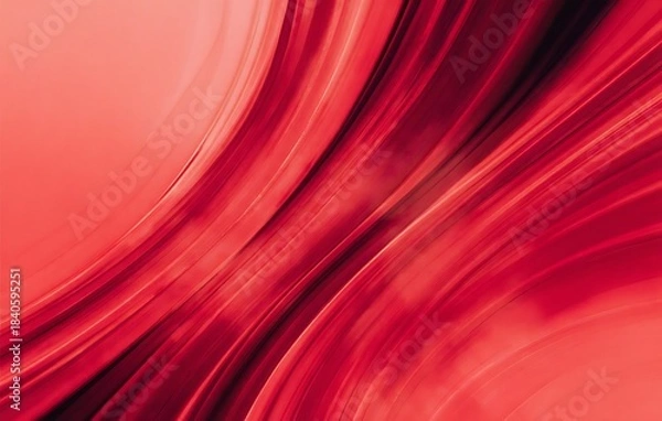 Obraz Abstract Vibrant Warm Monochromatic Digital Deep Red Blurred Wave Lines Texture