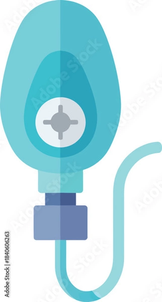 Obraz Medical Oxygen Mask Breathing Equipment Vector
