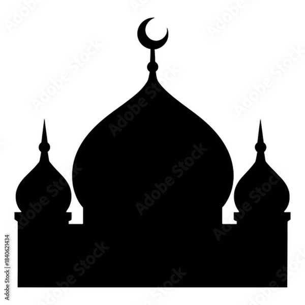 Fototapeta A diverse collection of islamic cultural and religious symbols rendered as clean scalable graphics for digital and print applications