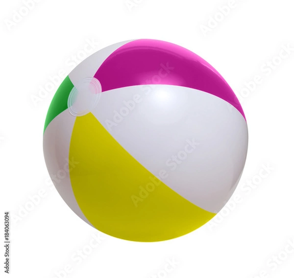 Obraz Beach ball on a white