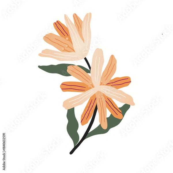 Obraz orange lily flower