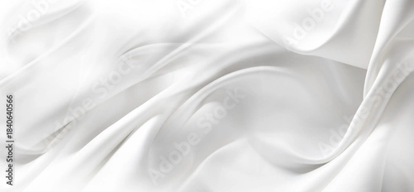 Obraz White silk fabric