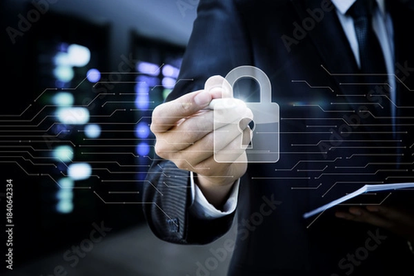 Obraz Cyber security solutions.