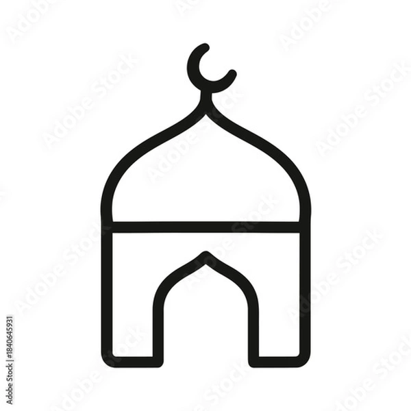 Fototapeta Collection of diverse islamic cultural symbols and religious motifs for digital design projects and visual communication applications