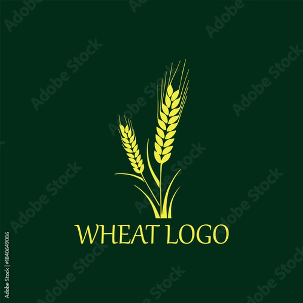 Obraz wheat logo design vector format
