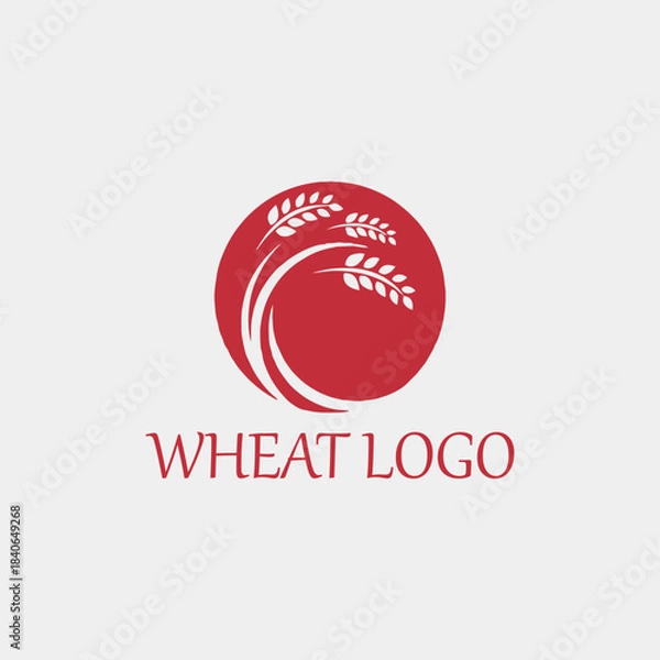 Obraz wheat logo design vector format