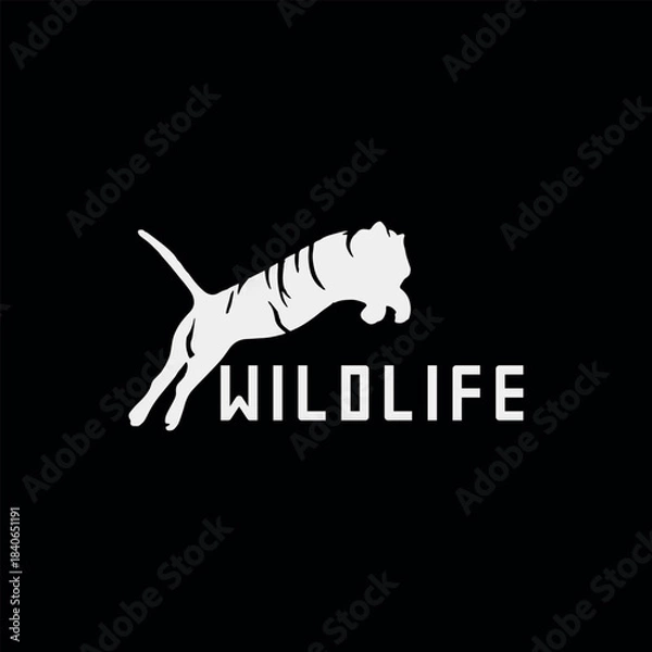 Obraz wildlife animals logo design vector