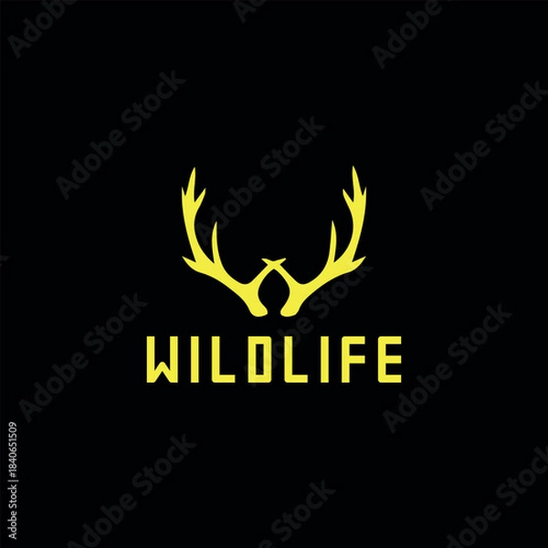 Obraz wildlife animals logo design vector