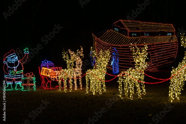 Obraz Christmas light decorations