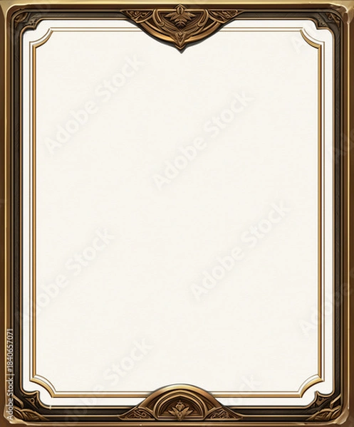 Obraz Gold frame Card