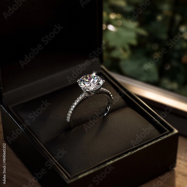 Obraz diamond engagement ring