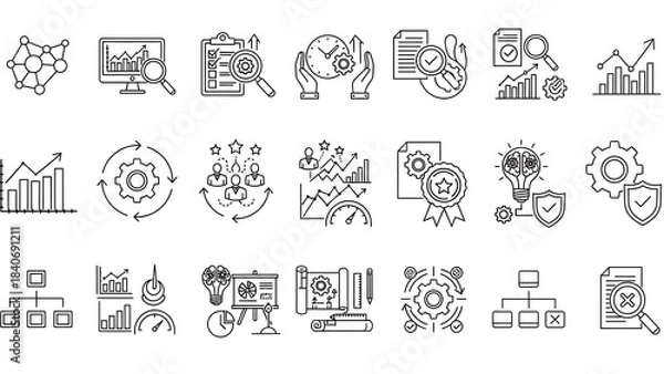 Obraz set of vector icons
