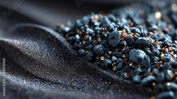 Obraz Closeup volcanic dust particles forming rough surface wallpapers