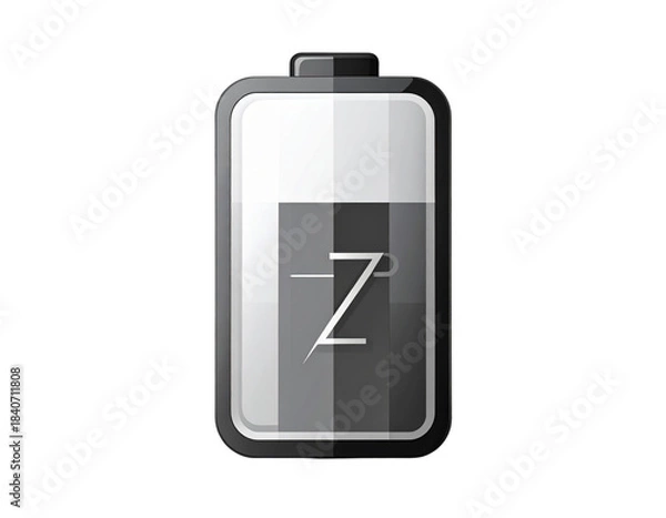 Obraz Clean Battery Level Glyph Icon