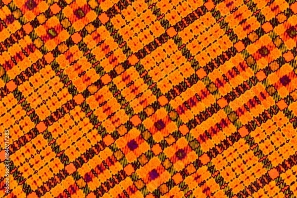 Obraz Colored dots on orange background Solarization